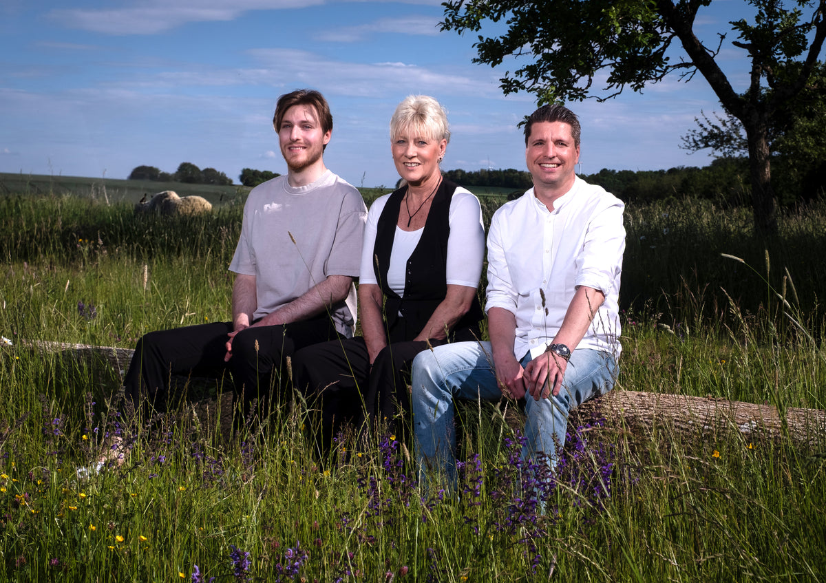 Chris, Andrea und Christopher, die Gründer von Cakeslice